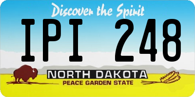 ND license plate IPI248