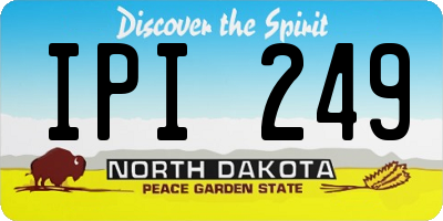 ND license plate IPI249