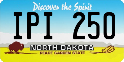 ND license plate IPI250