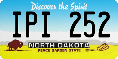 ND license plate IPI252