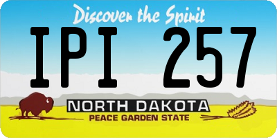 ND license plate IPI257