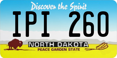 ND license plate IPI260