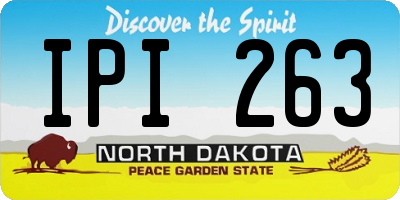 ND license plate IPI263