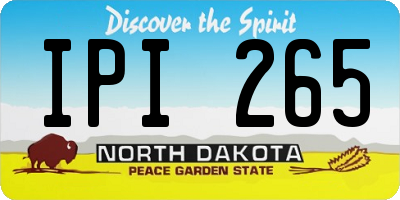 ND license plate IPI265