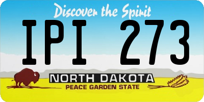 ND license plate IPI273