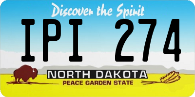 ND license plate IPI274