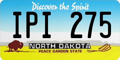 ND license plate IPI275