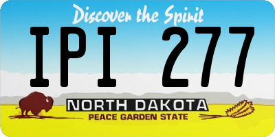 ND license plate IPI277