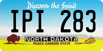 ND license plate IPI283