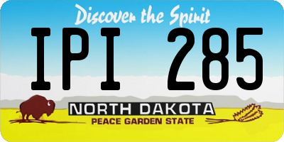 ND license plate IPI285