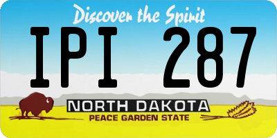 ND license plate IPI287