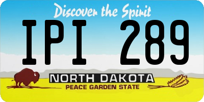 ND license plate IPI289