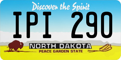 ND license plate IPI290