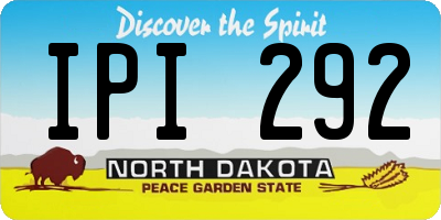 ND license plate IPI292