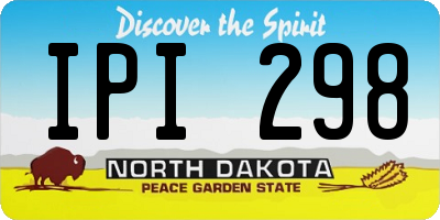 ND license plate IPI298
