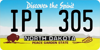 ND license plate IPI305