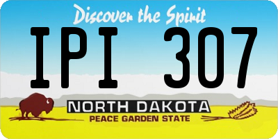 ND license plate IPI307