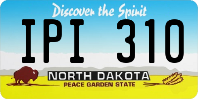 ND license plate IPI310