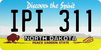ND license plate IPI311