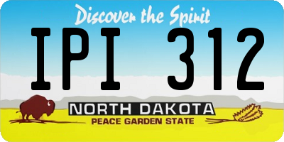 ND license plate IPI312