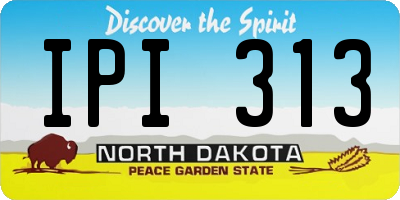 ND license plate IPI313