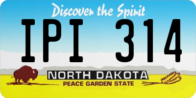 ND license plate IPI314