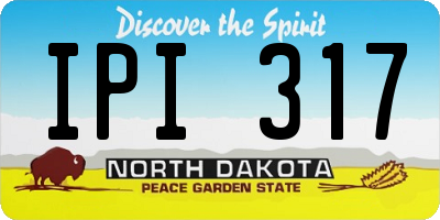 ND license plate IPI317