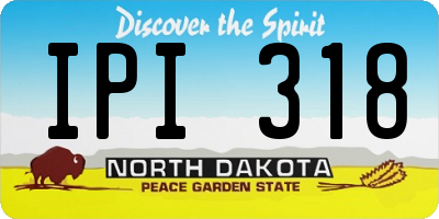 ND license plate IPI318