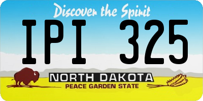ND license plate IPI325