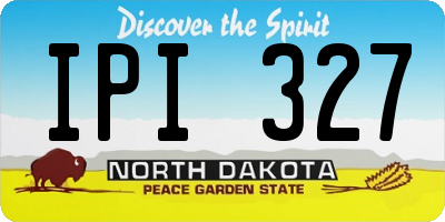ND license plate IPI327