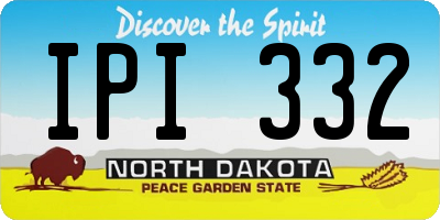 ND license plate IPI332