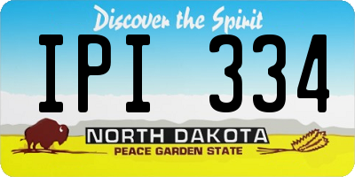 ND license plate IPI334