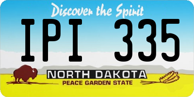 ND license plate IPI335
