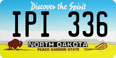 ND license plate IPI336