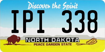 ND license plate IPI338