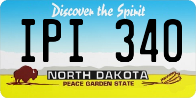 ND license plate IPI340