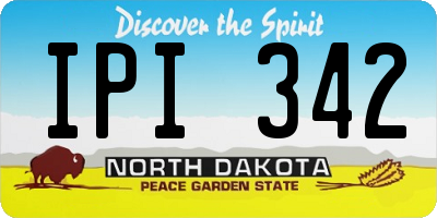 ND license plate IPI342