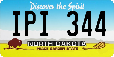 ND license plate IPI344