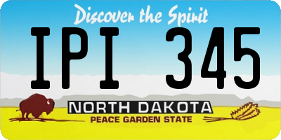 ND license plate IPI345