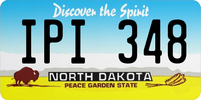 ND license plate IPI348