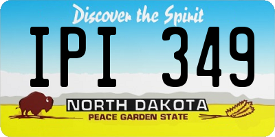 ND license plate IPI349