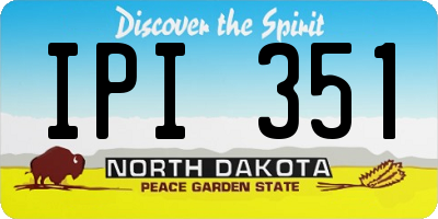 ND license plate IPI351