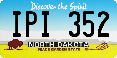 ND license plate IPI352