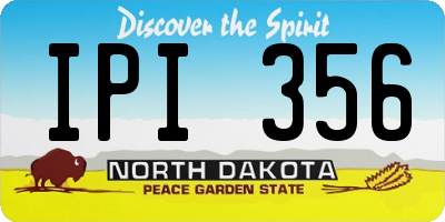 ND license plate IPI356