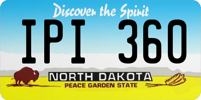 ND license plate IPI360
