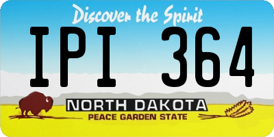 ND license plate IPI364