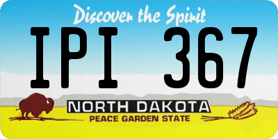 ND license plate IPI367