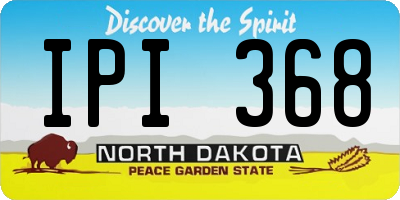 ND license plate IPI368