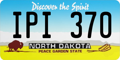 ND license plate IPI370