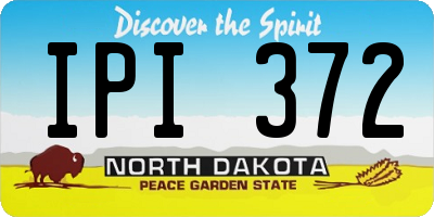 ND license plate IPI372